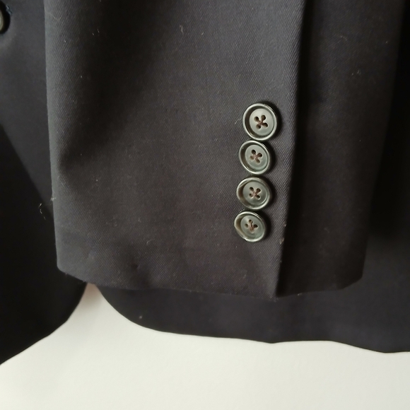 Brooks Brothers 100% Wool "1818 Regent" Black Blazer USA Mens Size 44L Classic - Picture 3 of 9